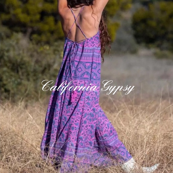 Journey Print Gypsy Spaghetti Maxi - Picture 11 of 13